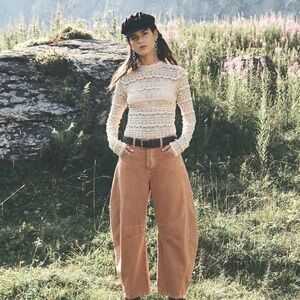 We The Free Good Luck Barrel-Leg Jeans